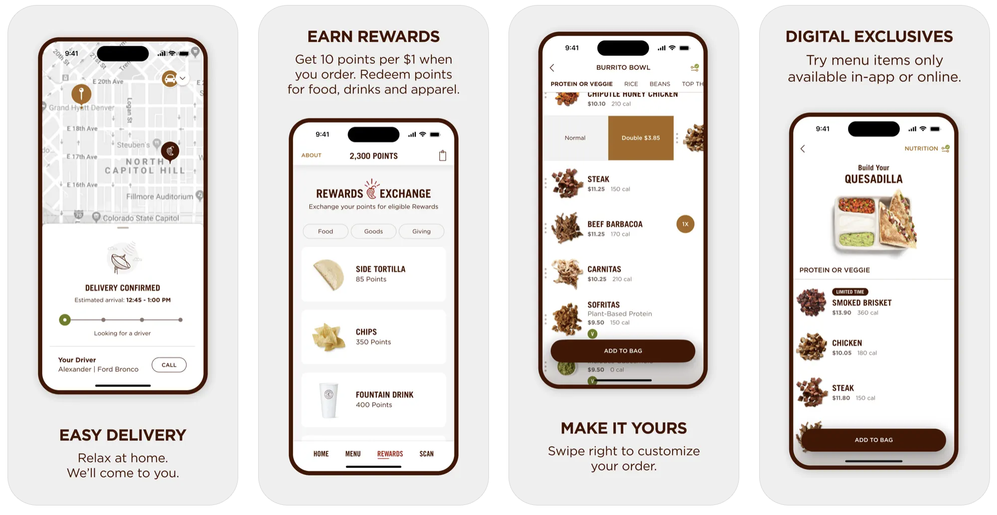 Chipotle loyalty program.