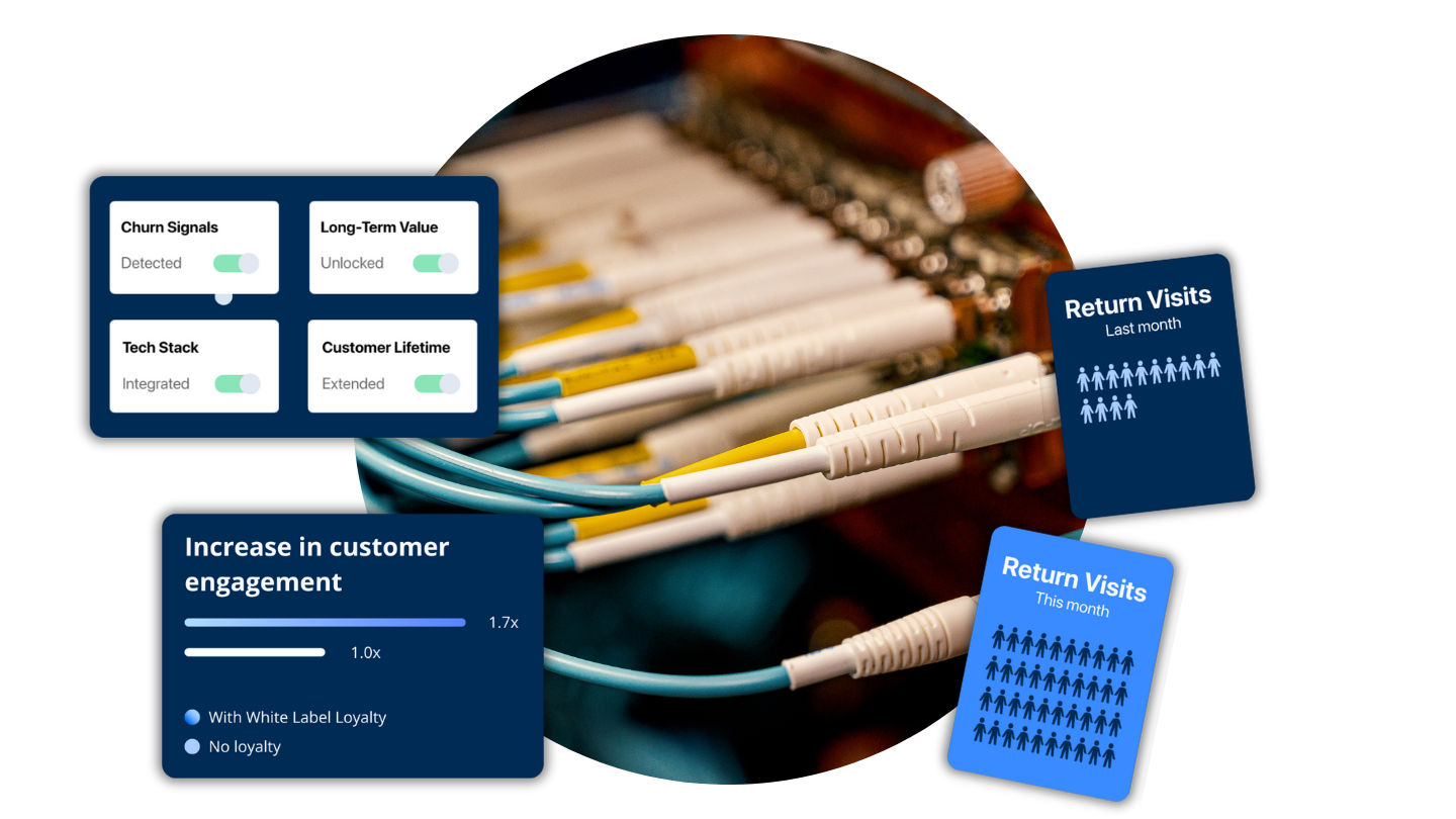Diagram illustrating Telecoms loyalty