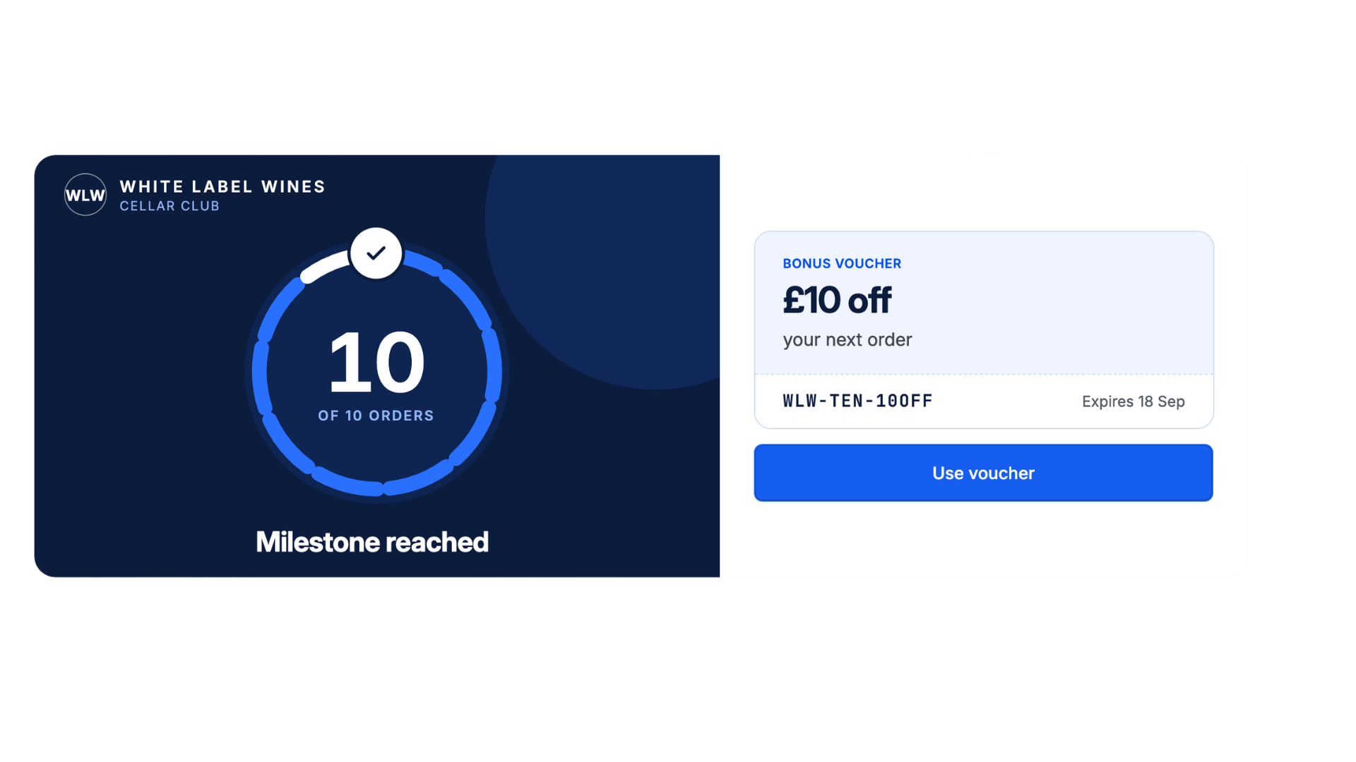 Milestone rewards