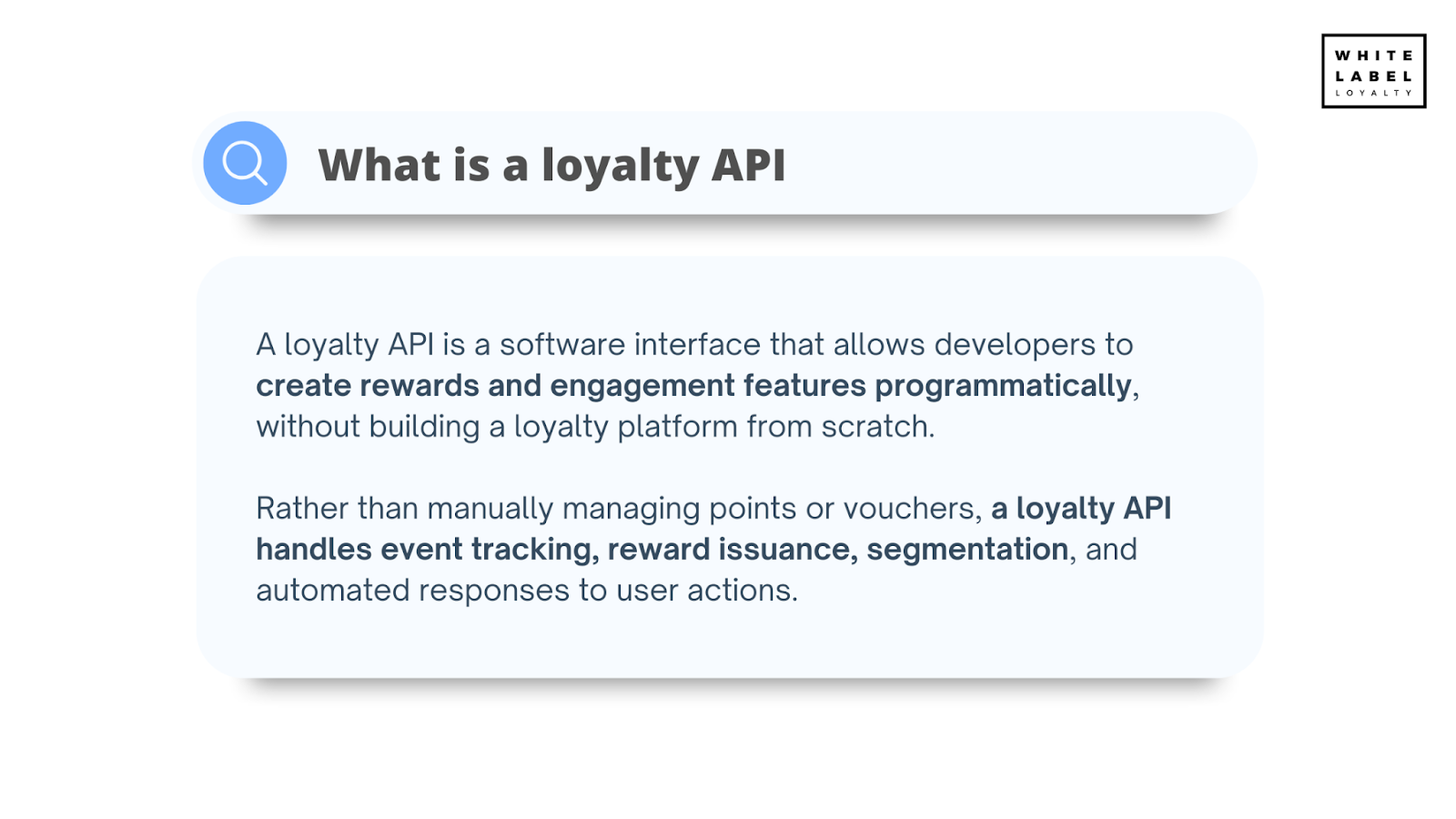What is a loyalty API & why developers need one