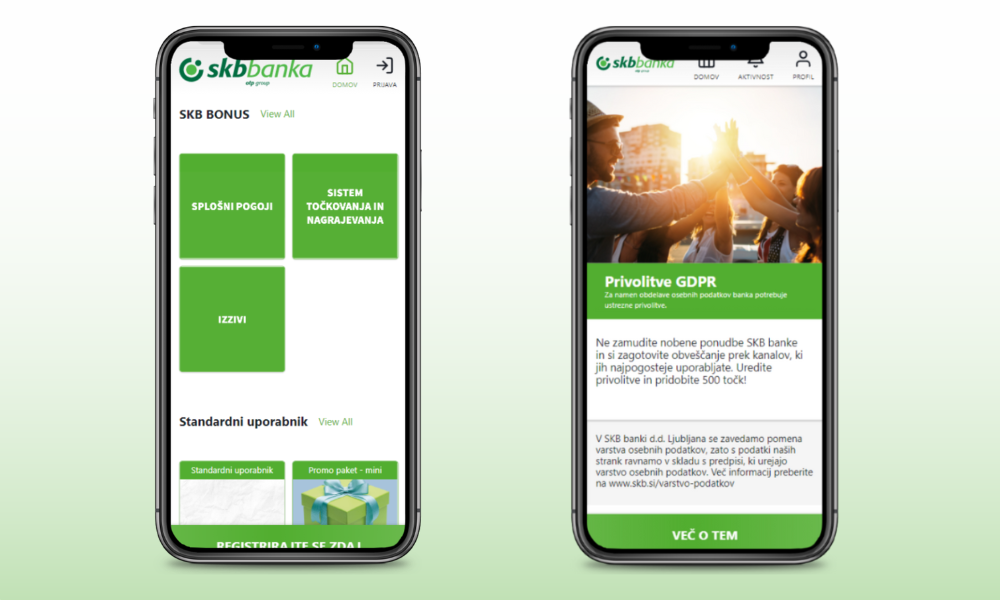 Loyalty in the finance industry example: SKBBanka