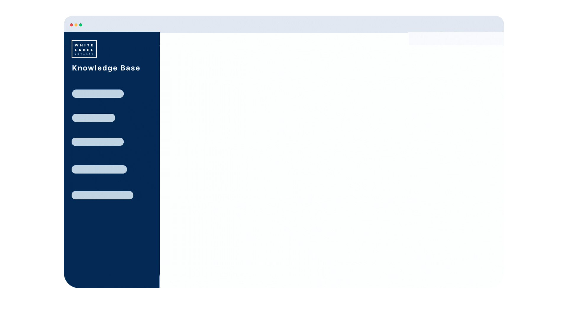 Built-in support & knowledge base